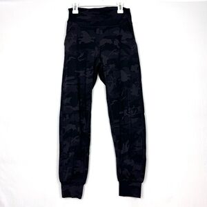 Black Camo High-Rise Jogger Leggings